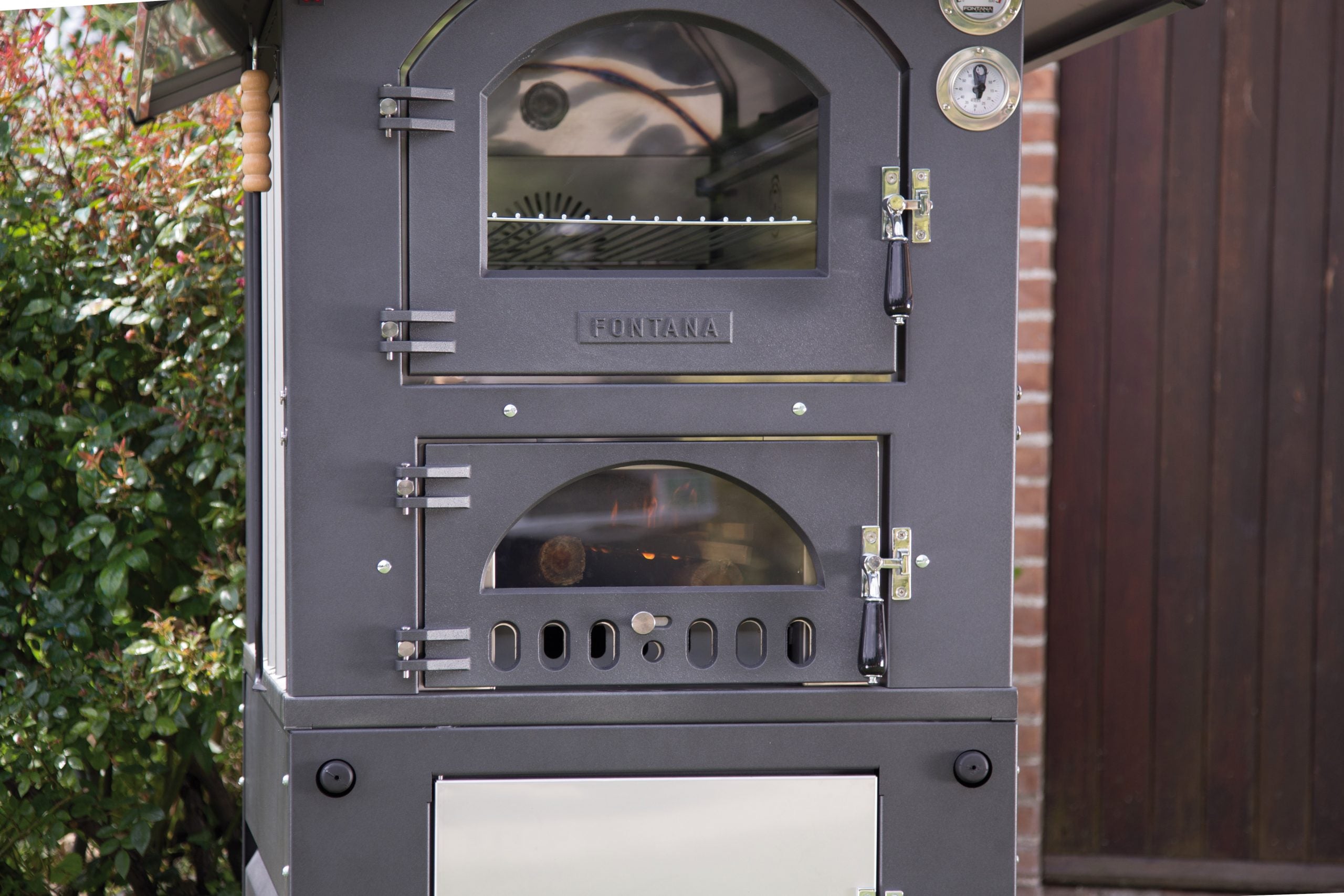 Fontana Forni GUSTO COMBI mit Rollwagen &amp; Grillstelle