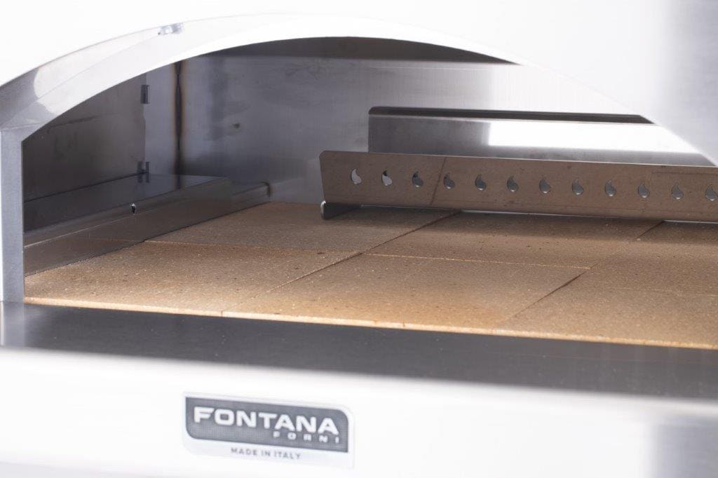 Mangiafuoco Fontana Forni Gasbrennerabdeckung und Holzfeuerkorb Detial LoderFire