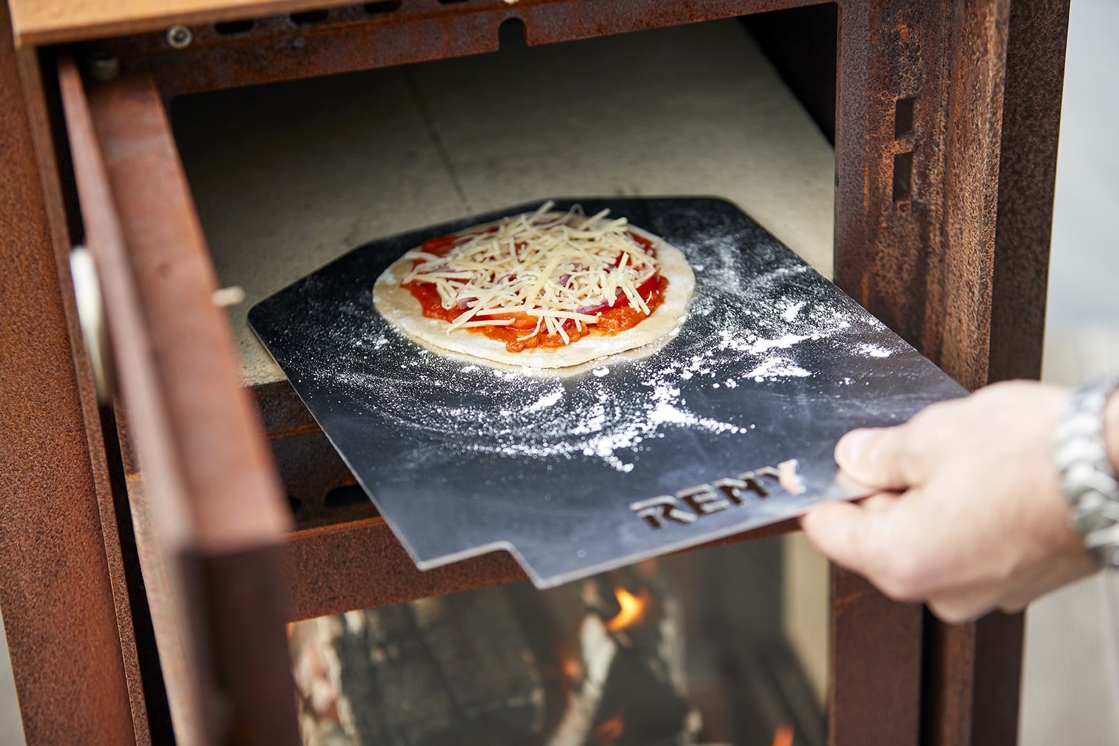 CoHo PiKo Gartenkamin Pizza Kochen