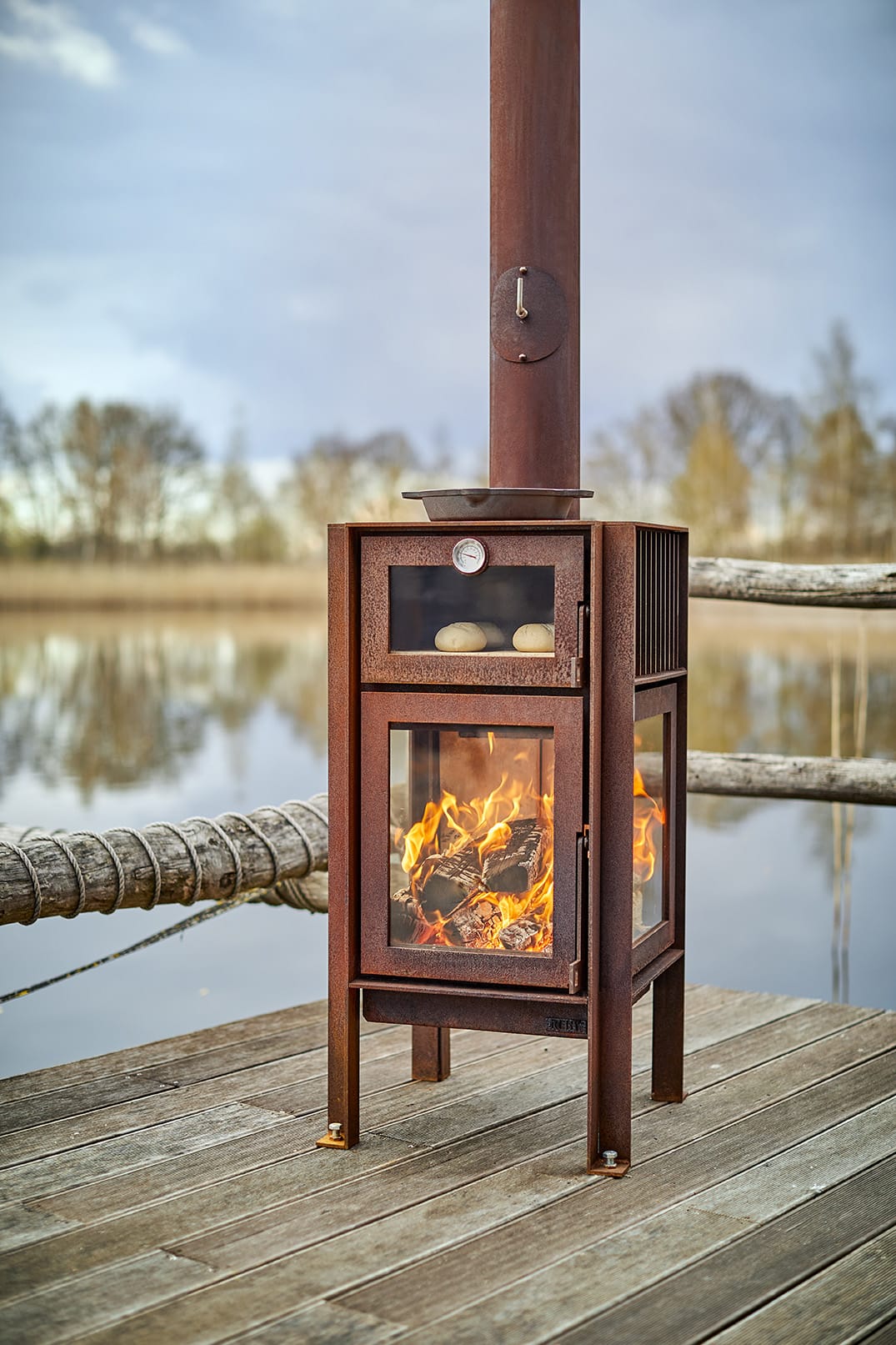 CoHo PiKo Gartenkamin Feuer See