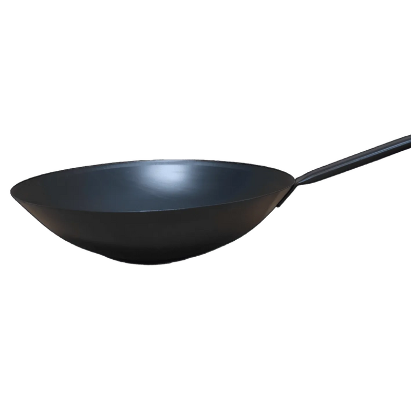 WOK aus Stahlblech ø 36 cm Helmensdorfer mit Rohrstiel