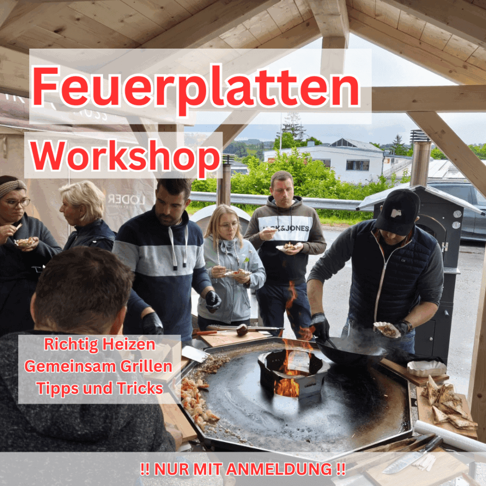 Feuerplatten Grill Workshop Genuss und Feuer