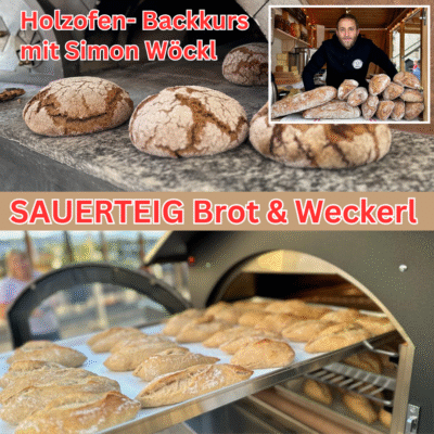 06.02.2026 Backworkshop Sauerteig Brot und Weckerl im Holzbackofen